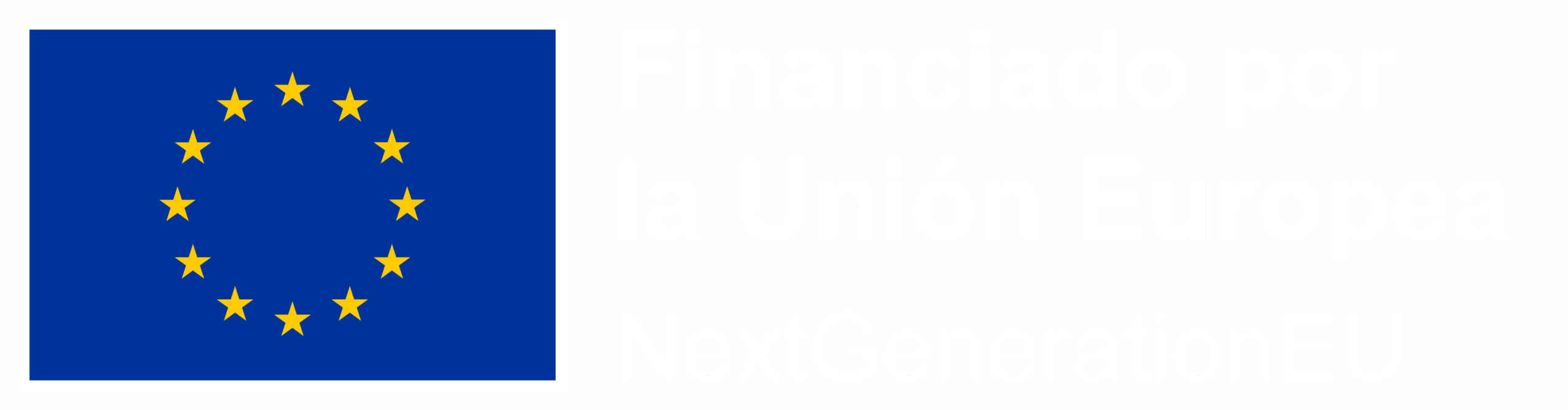 Logo blanco de Financiado por la Unión Europea